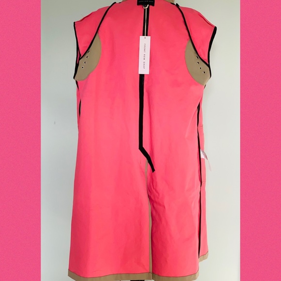 Front Row Shop Khaki/Pink Trench Coat Women M NWT - Picture 5 of 8